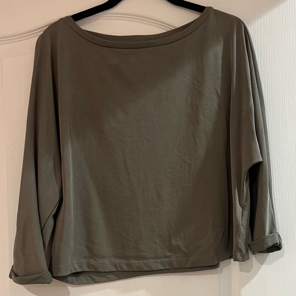 Express Olive Green Women's Top